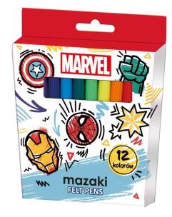Mazaki Avengers 12 kolorów. Wydawca: Beniamin. Multiszop.pl Opakowanie Mazaki Avengers 12 kolorów