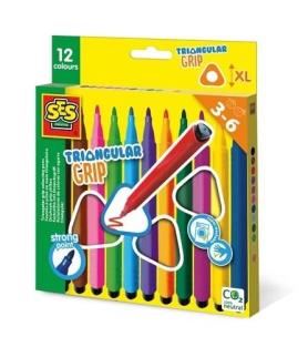 Opakowanie Mazaki trójkątne 12 kolorów