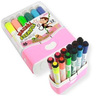 Opakowanie Mazaki ze stemplami 12 kolorów