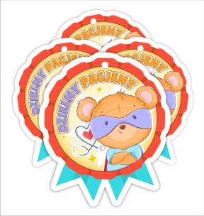 Medal papierowy - Dzielny pacjent Super Miś 4szt. Wydawca: LearnHow. Multiszop.pl Opakowanie Medal papierowy - Dzielny pacjent Super Miś 4szt