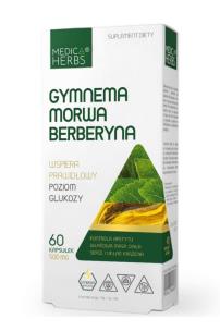 Zdjęcie produktu Medica Herbs Gymnema + morwa + berberyna 60kaps