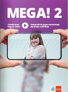 Mega! 2 podręcznik. Autor: Claudia Brass. Multiszop.pl Okładka książki Mega! 2 podręcznik