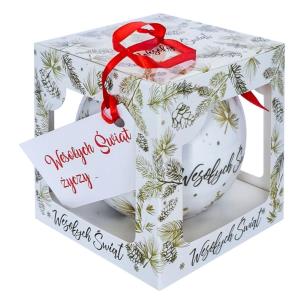 Opakowanie Mega bombka biała