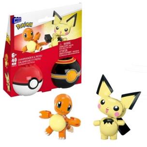 Mega Pokemon Pokeball Charmander i Pichu HXP13. Wydawca: Mattel. Multiszop.pl Opakowanie Mega Pokemon Pokeball Charmander i Pichu HXP13