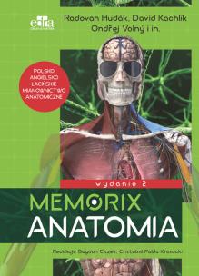 Memorix Anatomia. Polsko-angielsko-łacińskie mianownictwo anatomiczne. Autor: Hudák Radovan, Kachlík David, Volný Ondřej. Multiszop.pl Okładka książki Memorix Anatomia. Polsko-angielsko-łacińskie mianownictwo anatomiczne