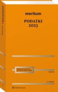 Meritum Podatki 2023. Autor: Aleksander Kaźmierski. Multiszop.pl Okładka książki Meritum Podatki 2023