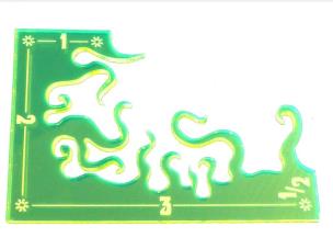 Miarka do gier bitewnych 3, 2, 1, 1/2 cala GT. Wydawca: Crafters. Multiszop.pl Opakowanie Miarka do gier bitewnych 3, 2, 1, 1/2 cala GT