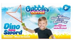 Miecz do baniek mydlanych Dinozaur. Wydawca: Dumel. Multiszop.pl Opakowanie Miecz do baniek mydlanych Dinozaur