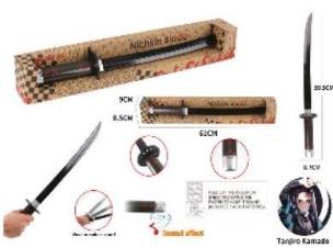 Opakowanie Miecz samurajski Czarny