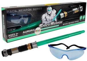 Opakowanie Miecz świetlny turkusowy + okularty