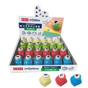 Mini dziurkacz wzorki (24szt) EASY. Wydawca: Easy Stationery. Multiszop.pl Opakowanie Mini dziurkacz wzorki (24szt) EASY