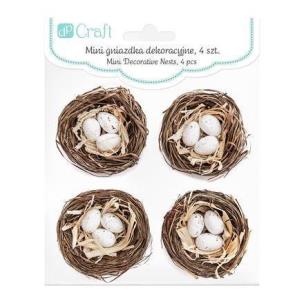 Opakowanie Mini gniazdka dekoracyjne 5,5 cm 4 szt.