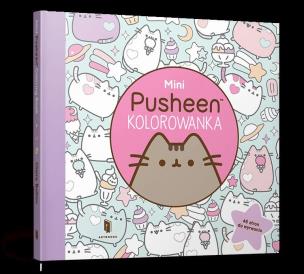 Mini Kolorowanka Pusheen. Autor: Claire Belton. Multiszop.pl Okładka książki Mini Kolorowanka Pusheen