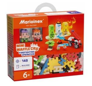 Mini Waffle City 148 elementów Akcja Strażacka. Wydawca: MARIOINEX. Multiszop.pl Opakowanie Mini Waffle City 148 elementów Akcja Strażacka