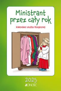 Ministrant przez cały rok. Autor: Hubert Wołącewicz. Multiszop.pl Okładka książki Ministrant przez cały rok