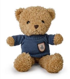 Opakowanie Miś brązowy 22cm w sweterku granatowy