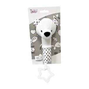 Opakowanie Miś czarno-biały z dźwiękiem 17cm