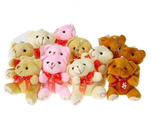 Opakowanie Miś pluszowy z zawieszką 10cm mix