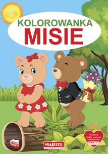 Misie. Kolorowanka. Autor: KATARZYNA RATAJSZCZAK. Multiszop.pl Okładka książki Misie. Kolorowanka