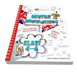 Mistrz angielskiego - kurs dla uczniów klas 4-6. Autor: Dwornik Paweł. Multiszop.pl Okładka książki Mistrz angielskiego - kurs dla uczniów klas 4-6