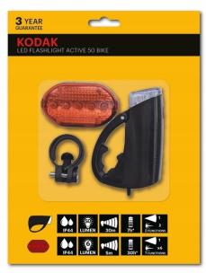 Opakowanie Mocno świecąca lampka rowerowa na przód i tył