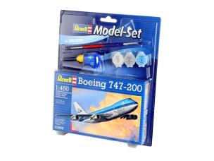 Model Revell Boeing 747-200 1:450 zestaw z farbami. Wydawca: Revell. Multiszop.pl Opakowanie Model Revell Boeing 747-200 1:450 zestaw z farbami