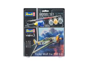 Model set 1:72 Focke Wulf FW190 F-8. Wydawca: Revell. Multiszop.pl Opakowanie Model set 1:72 Focke Wulf FW190 F-8