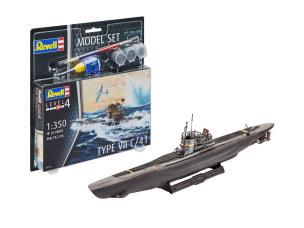 Model Set German Submarine Type VII C/41. Wydawca: Revell. Multiszop.pl Opakowanie Model Set German Submarine Type VII C/41