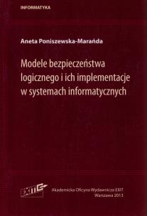 Okładka książki MODELE BEZPIECZEŃSTWA LOGICZNEGO I ICH IMPLEME