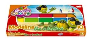 Opakowanie Modelina 10 kol.fluo w kostkach