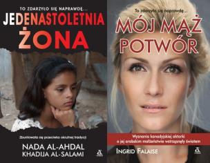 Mój mąż potwór / Jedenastoletnia żona. Autor: Al-Ahdal Nada, Falaise Ingrid. Multiszop.pl Okładka książki Mój mąż potwór / Jedenastoletnia żona