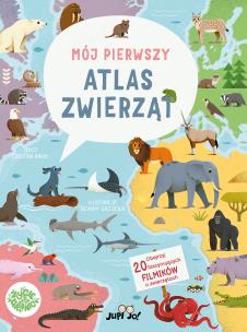 Mój pierwszy atlas zwierząt. Autor: Cristina Banfi. Multiszop.pl Okładka książki Mój pierwszy atlas zwierząt