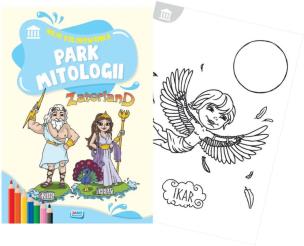 Moja kolorowanka. Park mitologii. Autor:   Praca zbiorowa. Multiszop.pl Okładka książki Moja kolorowanka. Park mitologii