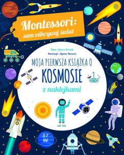 Moja pierwsza książka o kosmosie. Autor: Chiara Piroddi. Multiszop.pl Okładka książki Moja pierwsza książka o kosmosie