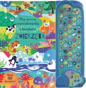 Okładka książki Moja pierwsza wyszukiwanka z dźwiękami. Zwierzęta