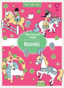 Okładka książki Moje brokatowe naklejki. Koniki