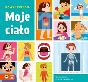 Moje ciało. Maluch poznaje. Autor: Dudkowska Rita. Multiszop.pl Okładka książki Moje ciało. Maluch poznaje