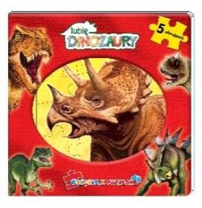 Okładka książki Moje Dinozaury. Książka z puzzlami
