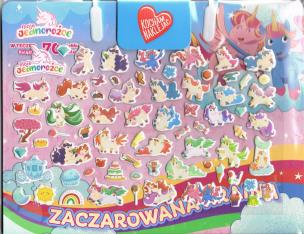 Okładka książki Moje Jednorożce. Kocham naklejać cz. 1 Zaczarowana kraina