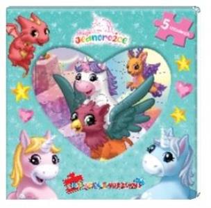 Okładka książki Moje Jednorożce. Książka z puzzlami