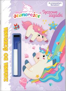 Okładka książki Moje Jednorożce. Zadania do ścierania cz.3