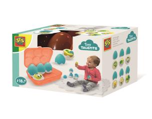 Moje pierwsze jajeczka z niespodzianką sortowanie. Wydawca: SES Creative. Multiszop.pl Opakowanie Moje pierwsze jajeczka z niespodzianką sortowanie