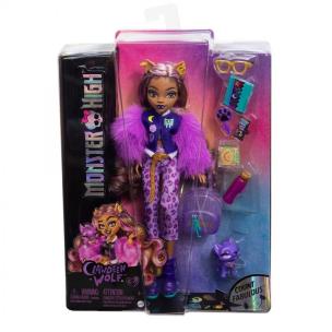 Monster High Clawdeen Lalka podstawowa HRP65. Wydawca: Mattel. Multiszop.pl Opakowanie Monster High Clawdeen Lalka podstawowa HRP65