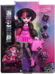 Monster High Draculaura Lalka podstawowa HRP64. Wydawca: Mattel. Multiszop.pl Opakowanie Monster High Draculaura Lalka podstawowa HRP64