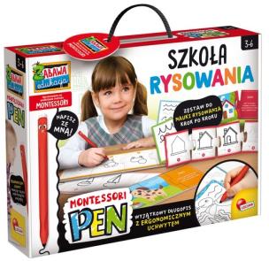 Montessori Pen Szkoła rysowania. Wydawca: Lisciani. Multiszop.pl Opakowanie Montessori Pen Szkoła rysowania