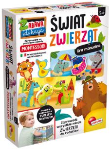 Montessori Świat zwierząt. Wydawca: Lisciani. Multiszop.pl Opakowanie Montessori Świat zwierząt
