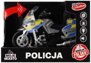 Motocykl Policja Moje Miasto. Wydawca: Mega Creative. Multiszop.pl Opakowanie Motocykl Policja Moje Miasto