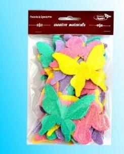 Opakowanie Motyle brokatowe 52szt