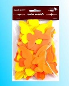Opakowanie Motyle żółto-pomarańczowe 52szt