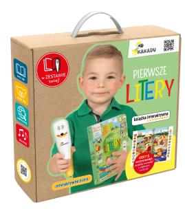 Mówiąca książka interaktywna „Pierwsze litery” (książka + pióro). Autor: Dulęba Oliwia. Multiszop.pl Okładka książki Mówiąca książka interaktywna „Pierwsze litery” (książka + pióro)